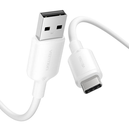 USB 2.0 A към USB-C 3A кабел Vention CTQWF 1M (бял)
