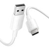 USB 2.0 A към USB-C 3A кабел Vention CTQWF 1M (бял)