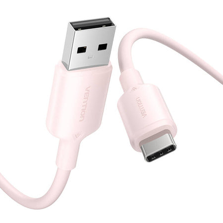 USB 2.0 A към USB-C 3A кабел Vention CTQPH 2M (розов)