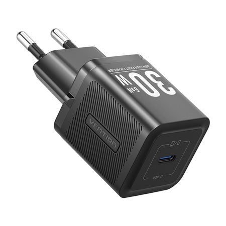 Зарядно устройство Vention FEZW0-EU USB-C GaN (30W) (черно)