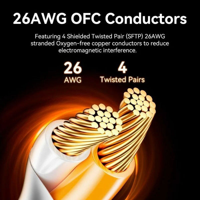 S/FTP категория 8 твърд мрежови кабел Vention IKJBF Черен