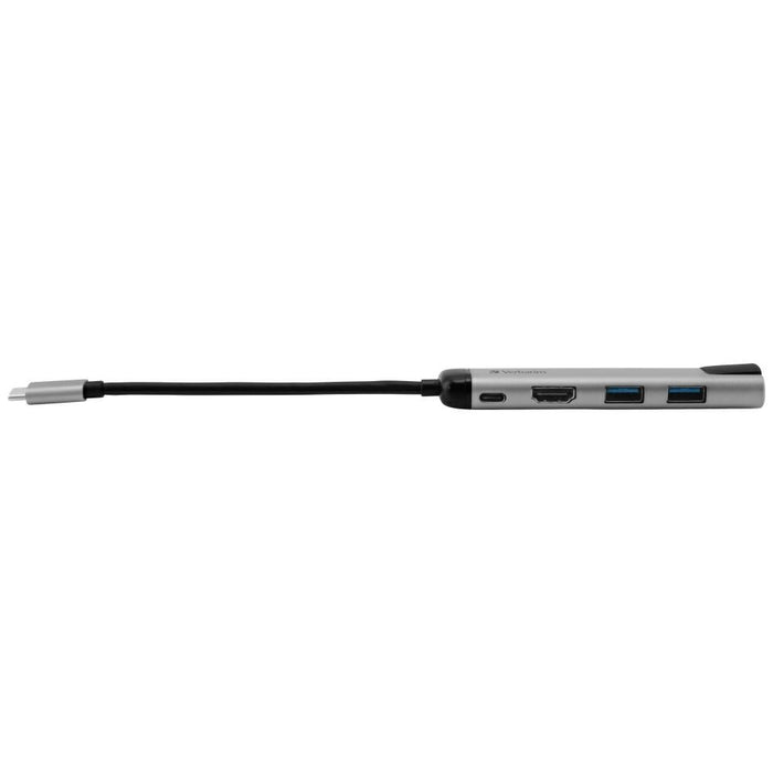 Адаптер Hub Verbatim 49141 с USB 3.0/Ethernet, алуминиев
