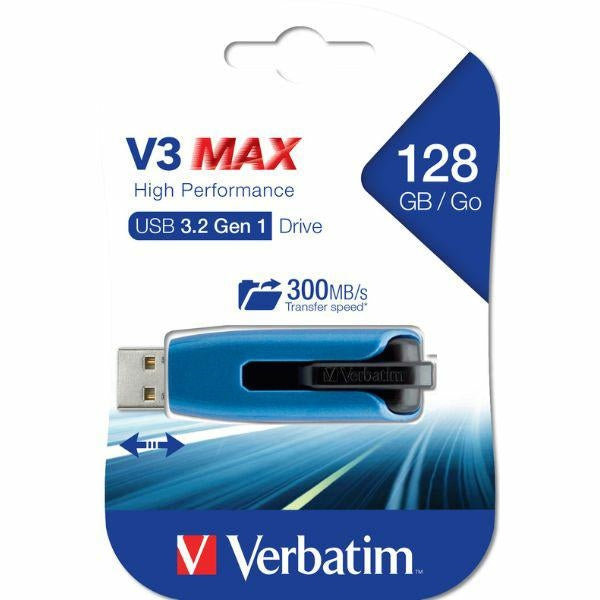 USB флаш памет Verbatim Pendrive 3.2V3 MAX, синя, 49808