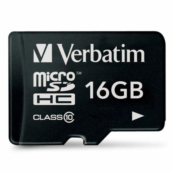 Verbatim microSDHC карта памет 16GB V10czarny/черна 44010