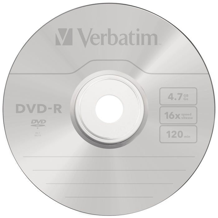 Verbatim DVD-R диск 4.7GB 16x AZO, сребристо матово