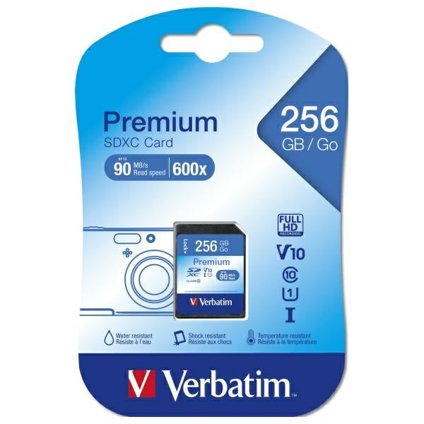 Картa памет Verbatim Premium U1 SDXC V10 64GB, черна