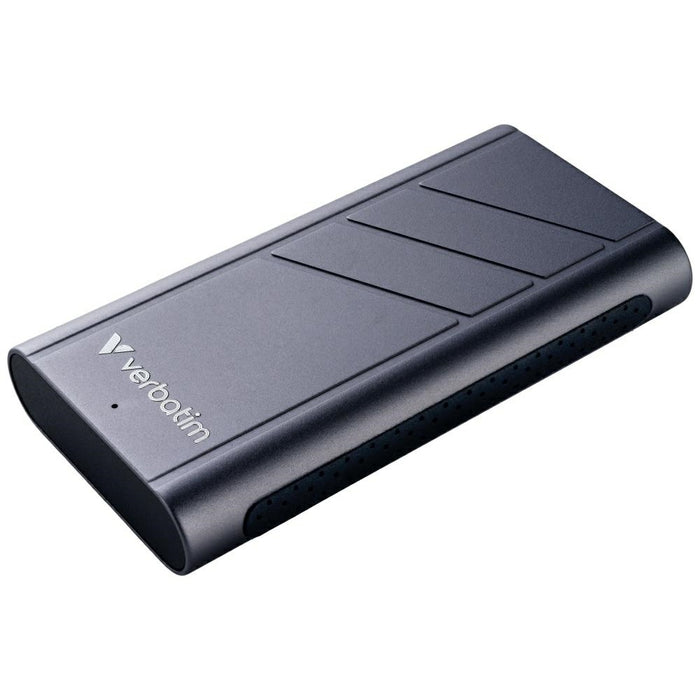 Външен твърд диск Verbatim TurboMetal SSD 2TB, сив
