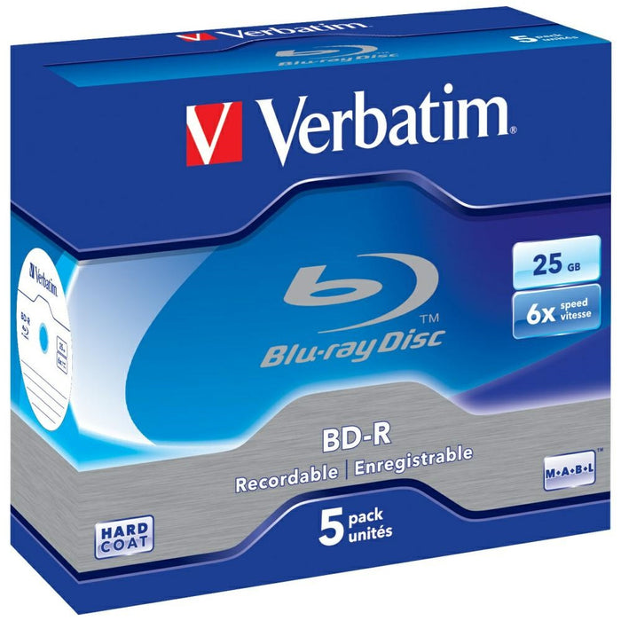Диск Verbatim BD-R SL 6X 43715, бял