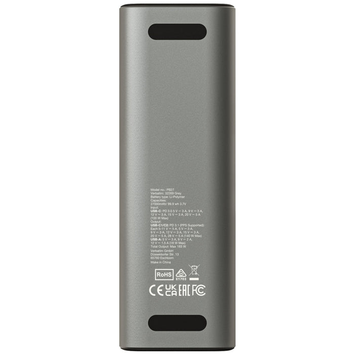 Powerbank Verbatim Charge n Go PD 3.1 32269, сив