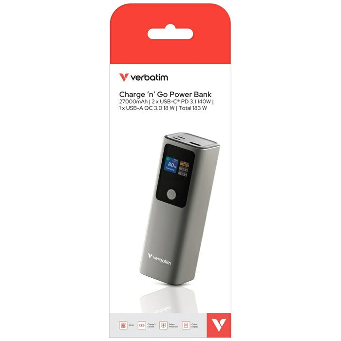 Powerbank Verbatim Charge n Go PD 3.1 32269, сив