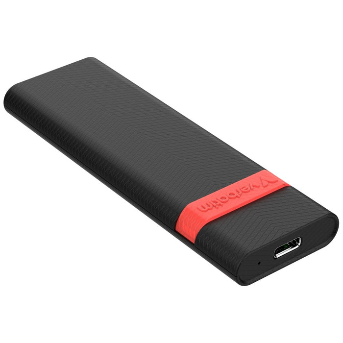 Твърд калъф Verbatim M.2 NVMe 3.2 Gen 2 със кабел USB-C, черен 32261