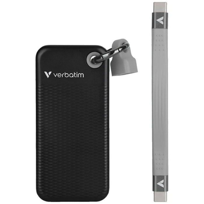 Външен твърд диск Verbatim Pocket SSD 32415 USB 3.2 Gen.2, черно-сив