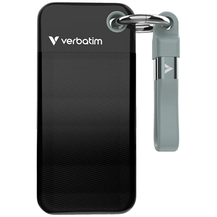 Външен твърд диск Verbatim Pocket SSD 32415 USB 3.2 Gen.2, черно-сив