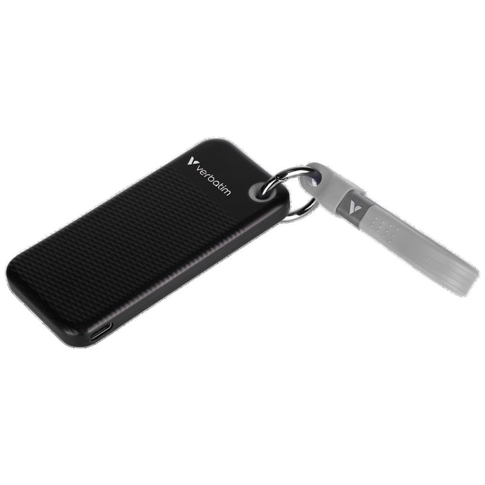 Външен твърд диск Verbatim Pocket SSD 32282 с брелок, USB 3.2 gen.2, черно-сив