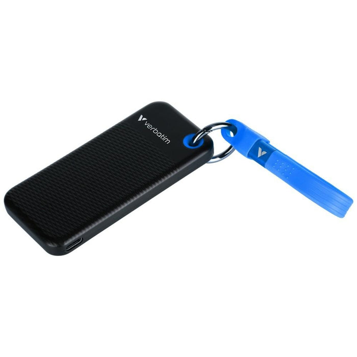 Външен SSD диск Verbatim Pocket 128GB USB-C 3.2 gen.2, черно-син