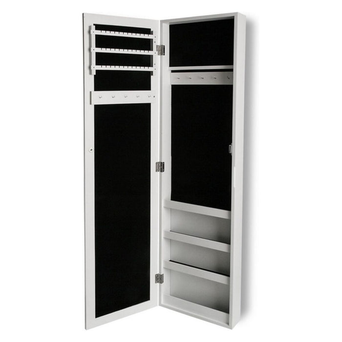 Стенно огледало Versa Бял Дървен MDF Максималист 10 x 120 x 30 cm