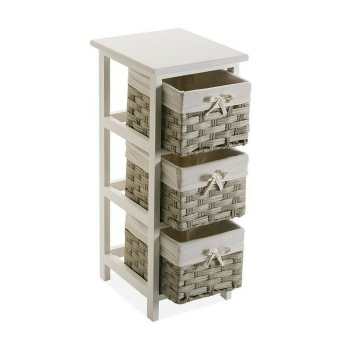 Многофункционално чекмедже Versa Pompei 29 x 62 x 25 cm Бял