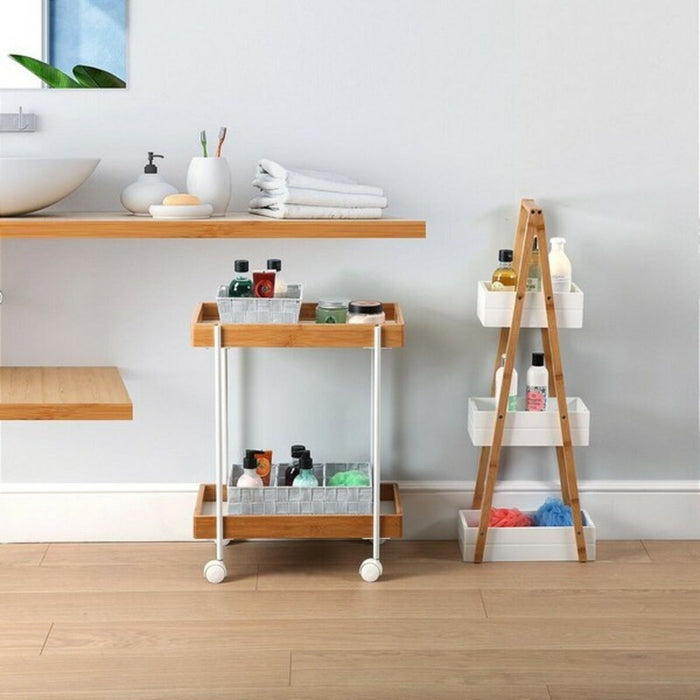 Стелажи за Баня Versa Бамбук Дървен MDF Дървен MDF/Бамбук (18 x 81 x 30 cm)