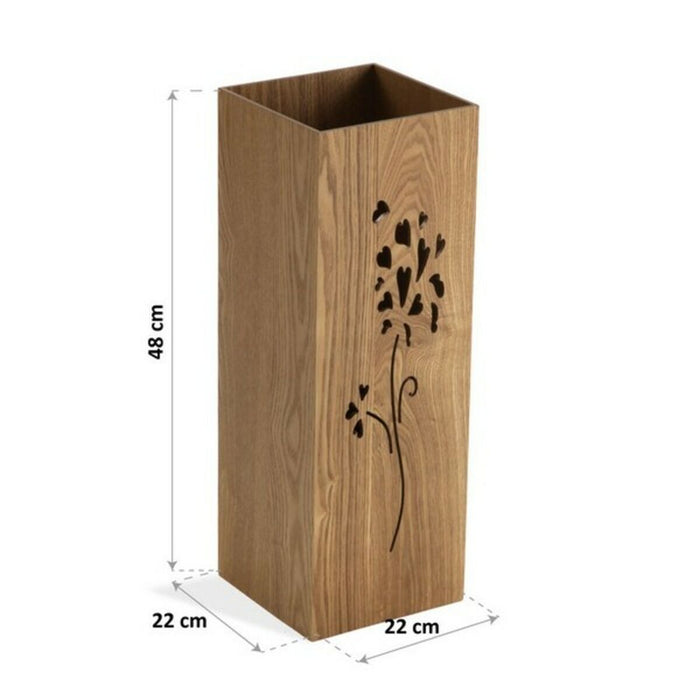 Vihmavarjualus Lilled Дървен MDF (22 x 48 x 22 cm)