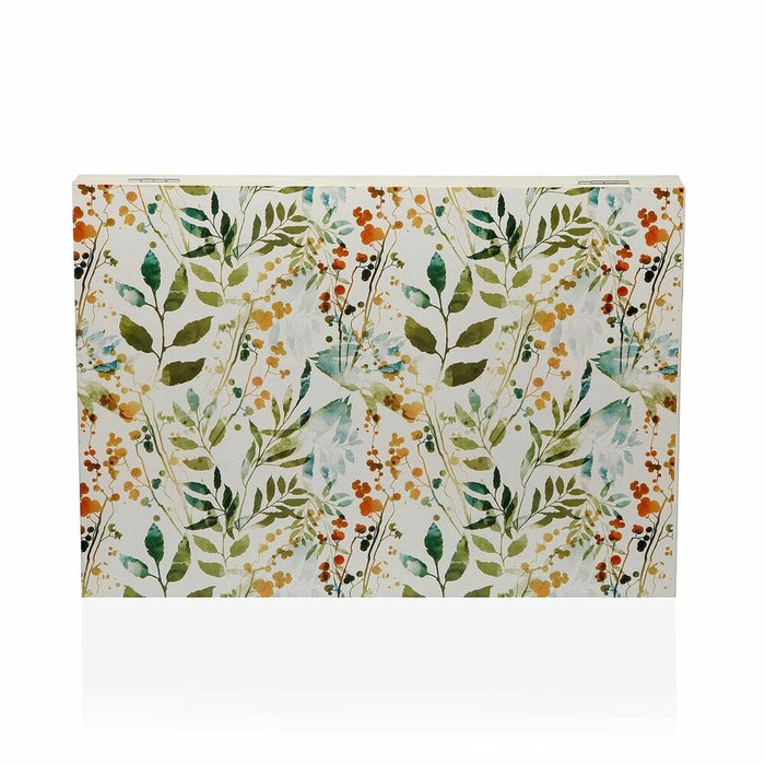 Декоративна кутия Versa acuarela Дървен MDF (4,5 x 33 x 45 cm)