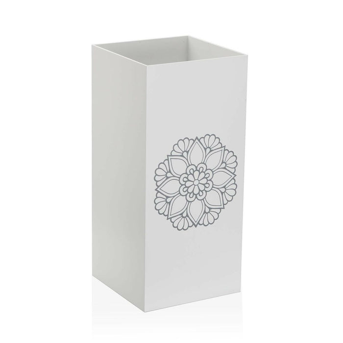 поставка за чадъри Versa Mandala Бял Дървен MDF (22 x 48 x 22 cm)
