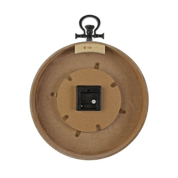 Стенен часовник Versa Листи Метал Дървен MDF 50 x 6,5 x 40 cm