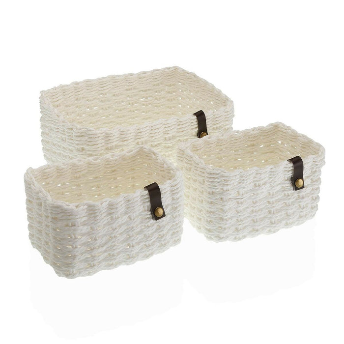 Игра на Кошници Versa 19 x 12 x 26 cm Бял