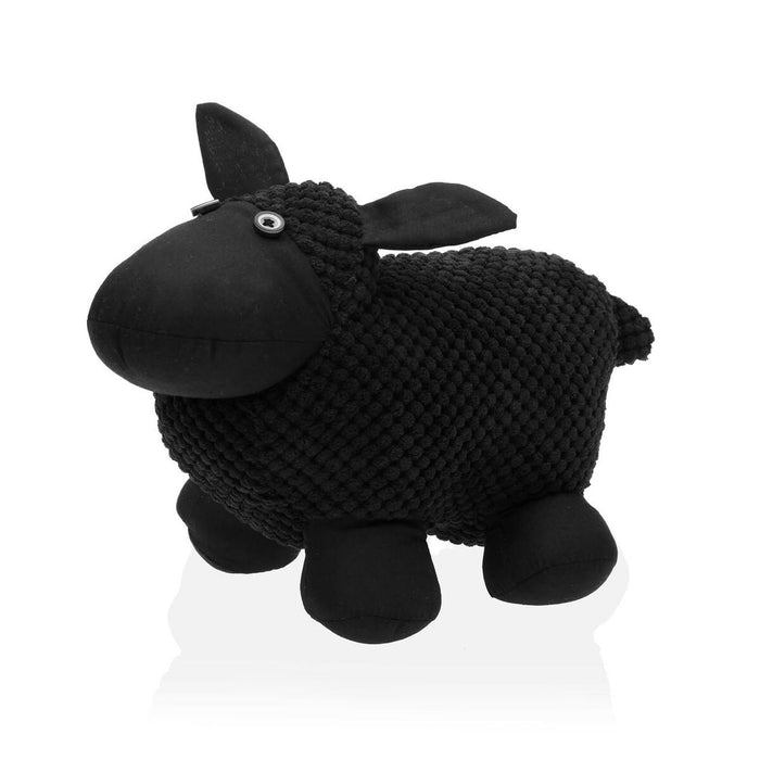 Държач на врати Versa Черен Овен Текстил 12 x 17 x 27 cm