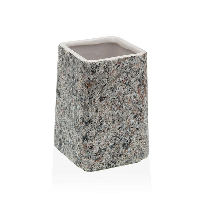 Поставка за четка за зъби Versa Сив Керамика Пластмаса 7 x 10 x 7 cm