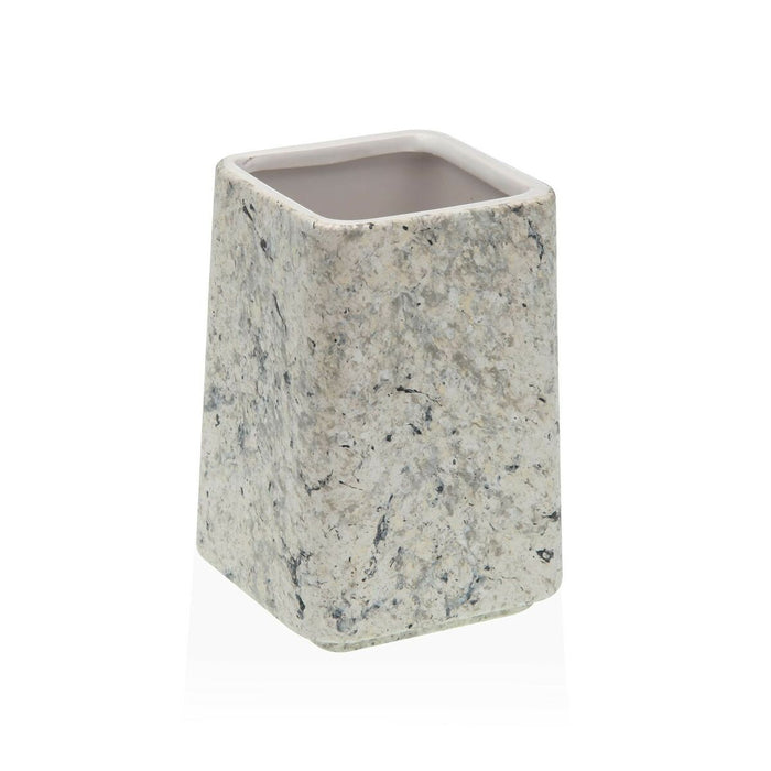 Поставка за четка за зъби Versa Сив Керамика Пластмаса 7 x 10 x 7 cm