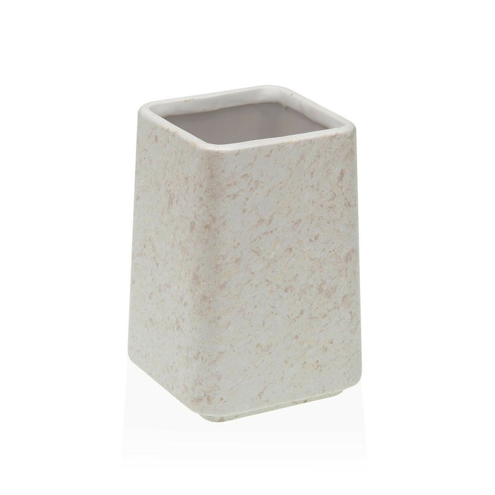 Поставка за четка за зъби Versa Бял Керамика Пластмаса 7 x 10 x 7 cm