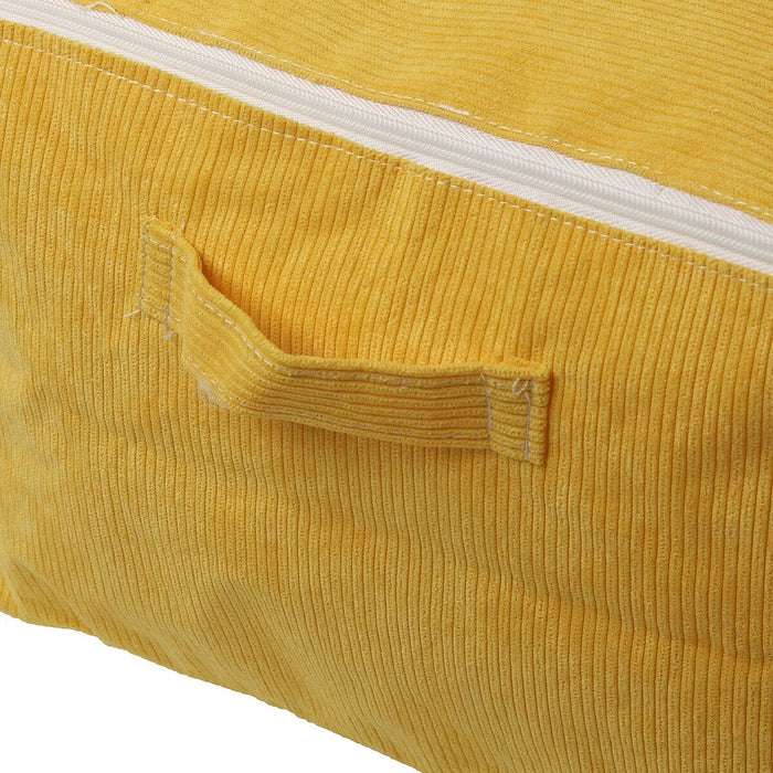 Кутия за Съхранение Versa Corduroy 40 x 25 x 50 cm Жълт
