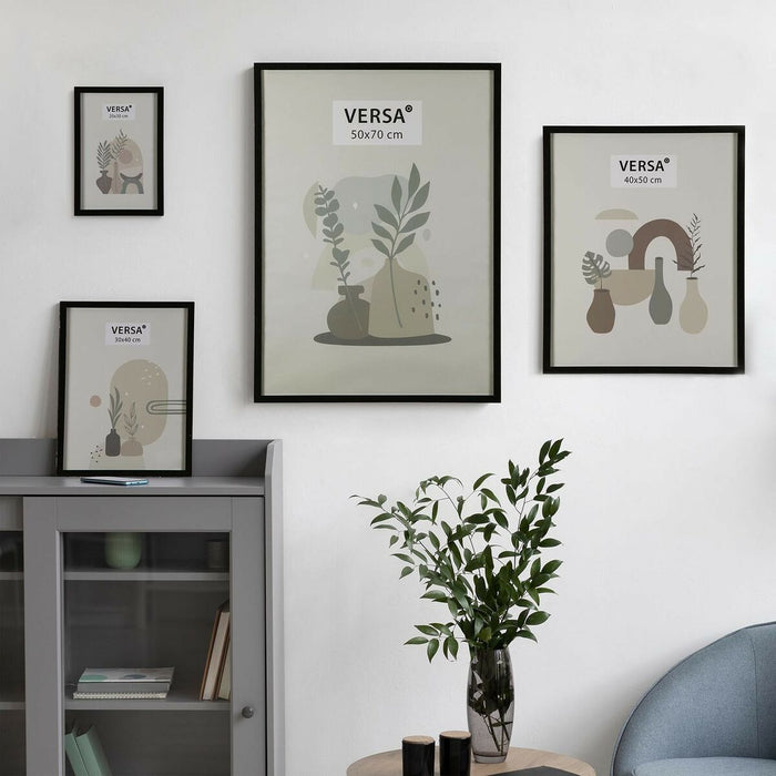 Рамка за снимки Versa Черен Дървен MDF Vintage