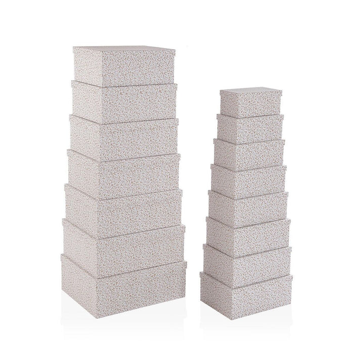 Комплект Декоративни Кутии Versa Serpentine Картон (15 Части)