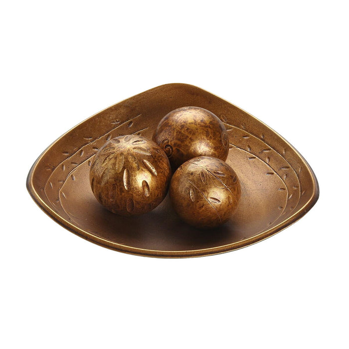 Украса за център на маса Versa Златен Дървен MDF 31,5 x 9 x 31,5 cm
