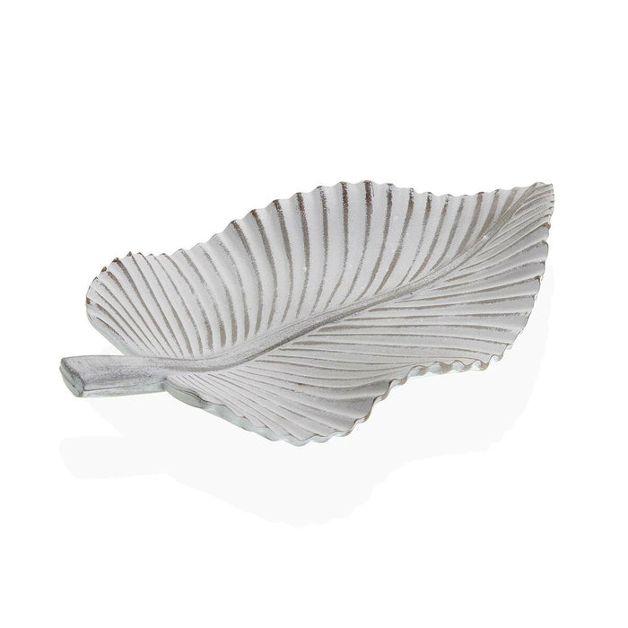 Украса за център на маса Versa Бял Дървен MDF 20 x 5 x 35 cm