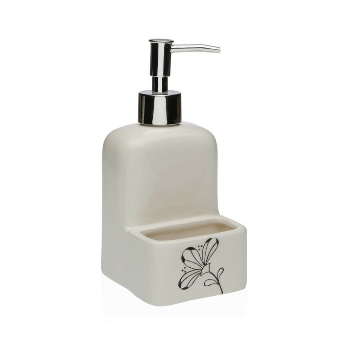 Дозатор за Сапун Versa Керамика ABS Dolomite Lilled 9 x 18,5 x 8 cm