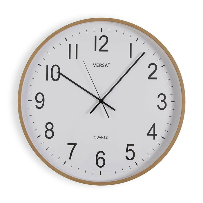 Стенен часовник Versa Пластмаса Кварц Дървен MDF 5,2 x 50 x 50 cm