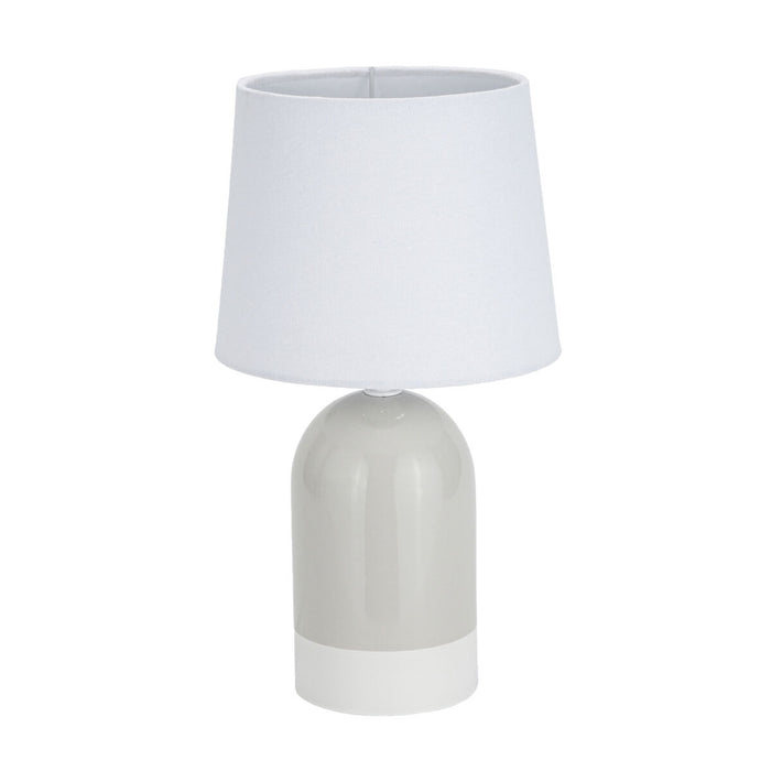 Настолна лампа Versa Duo Бежов лен Керамика 40 W 18 x 32,5 cm