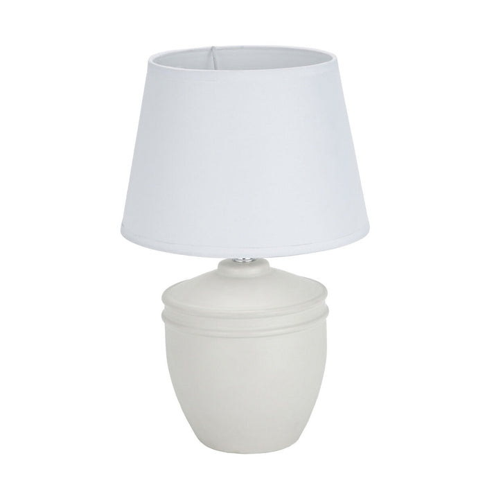 Настолна лампа Versa Aurelia Бял Памук Керамика 40 W 20 x 31,5 cm