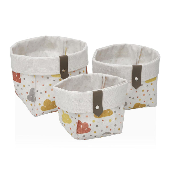 Многофункционална Кошница Versa Текстил 10 x 10 x 10 cm 14 x 14 x 14 cm 12 x 12 x 12 cm