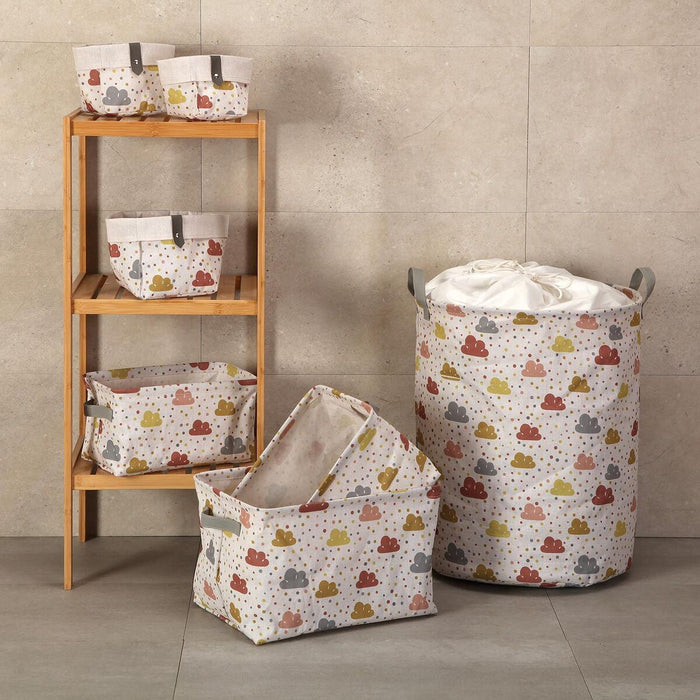 Многофункционална Кошница Versa Текстил 10 x 10 x 10 cm 14 x 14 x 14 cm 12 x 12 x 12 cm