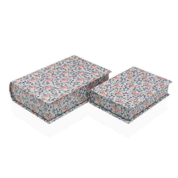 Декоративна кутия Versa Пластно Дървен MDF Lilled Книга