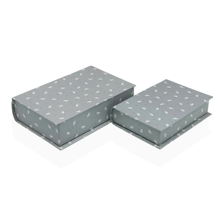 Декоративна кутия Versa Пластно Дървен MDF Lilled Книга