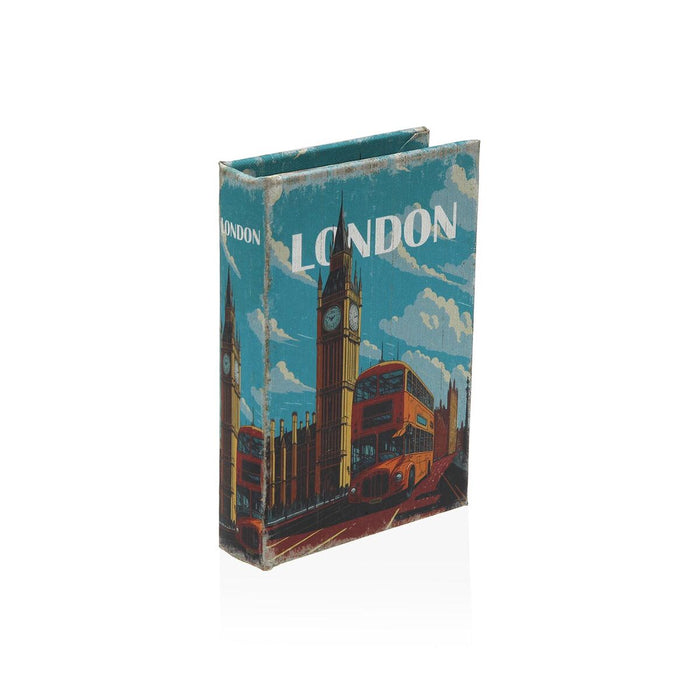 Декоративна кутия Versa London Пластно Дървен MDF