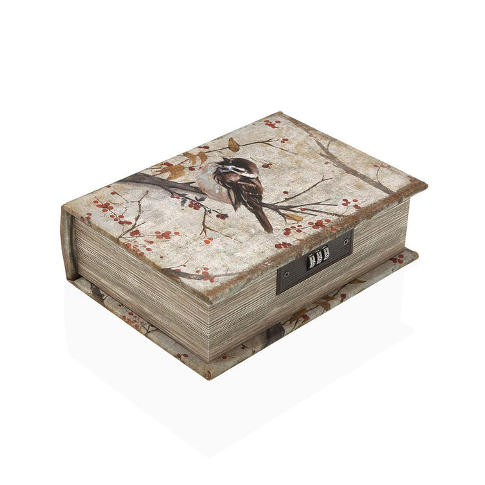 Кутия за бижута Versa Пластно Дървен MDF 7 x 22 x 16 cm Птици