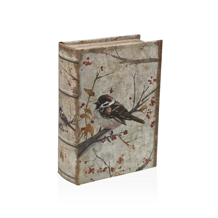 Кутия за бижута Versa Пластно Дървен MDF 7 x 22 x 16 cm Птици