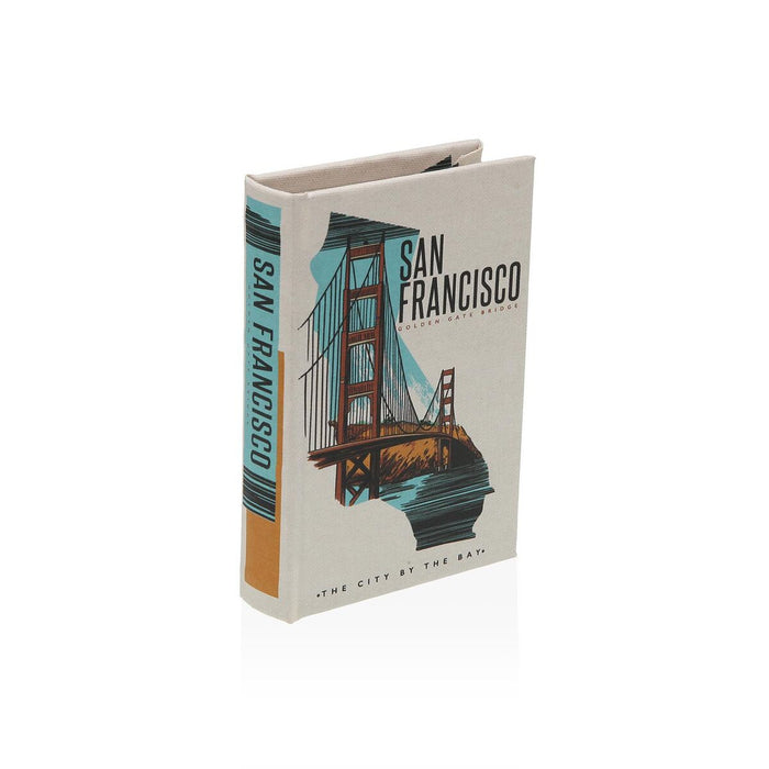 Декоративна кутия Versa San Francisco Пластно Дървен MDF
