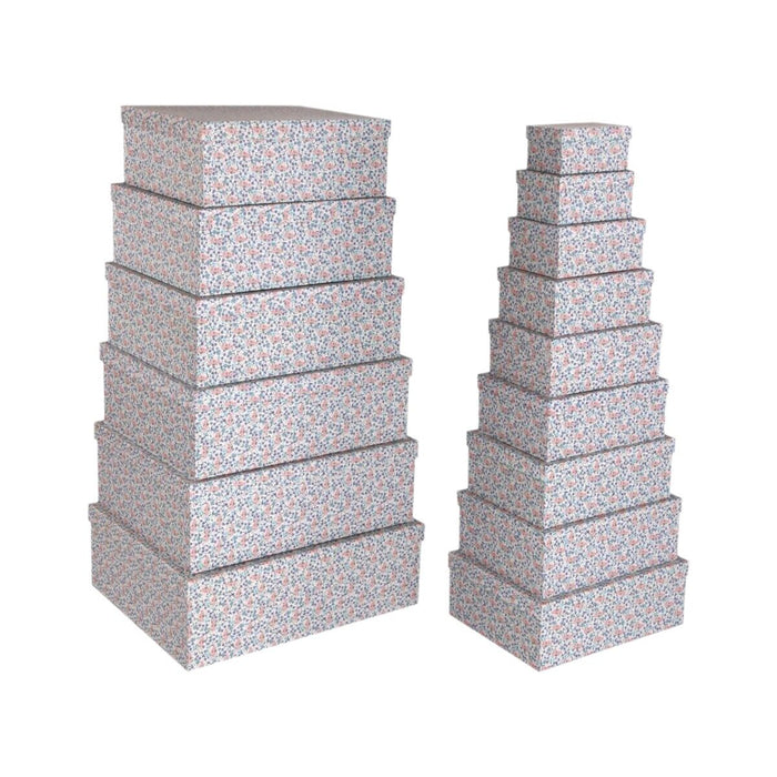 Комплект Декоративни Кутии Versa Розов Картон Lilled (15 Части)