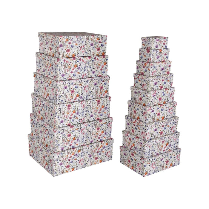 Комплект Декоративни Кутии Versa Картон Lilled (15 Части)